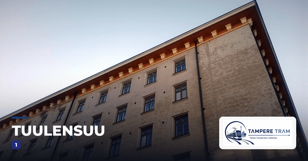 Tampereen ratikka Tuulensuu ratikkapysäkillä — linjat 1