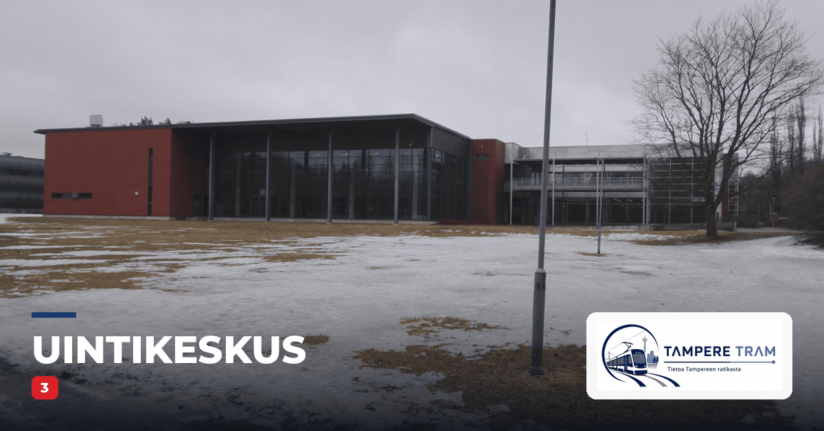 Tampereen ratikka Uintikeskus ratikkapysäkillä — linjat 3